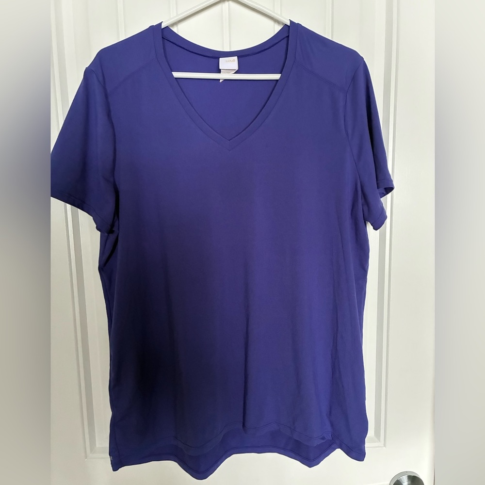Lole Women's Short Sleeve V-Neck Top - Vibrant Purple